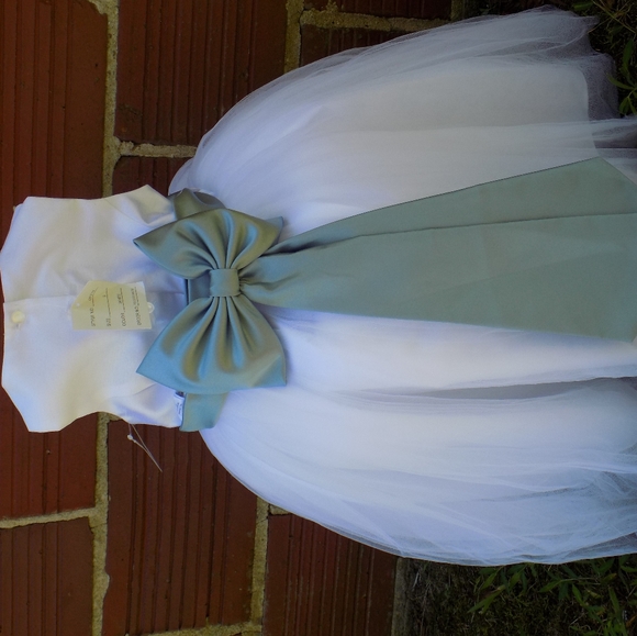 Brand New David's Bridal Flower Girl Dress size 5 - Picture 5 of 7